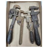 Pipe Wrench Tool Lot