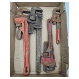 Pipe Wrench Tool Lot