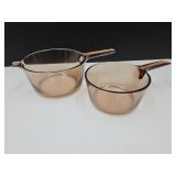 2 Vision Corning 1.5L & 2L Glass Pans
