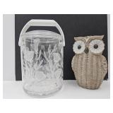9" Owl & VTG Culver Ice Bucket