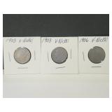 3 V Nickel Coins