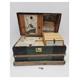 Antique Salesman Sample? Trunk 19 x 19 x 12" h w