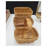 Longaberger Baskets Up To 8 1/4"