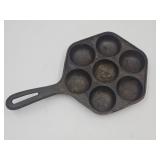 Cast Iron Aebleskiver Skillet / Dutch Pancake Ball