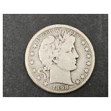 1898 S Silver Barber Half Dollar Coin