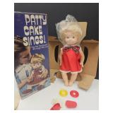 NOS Patty Cake Sings Doll W Box