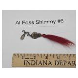 Vintage Al Foss Shimmy  No. 6 Fishing Lure