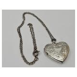 Vintage Heart Locket Necklace