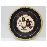 VTG 19"W Metal Kaffee Klatch Tray