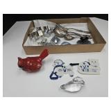 Silverplate Serving Utensils, Cookie Cutters, Swa+