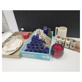 VTG Cobolt, Glass Bottles, Shakers +