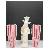 12 Popcorn Containers & Pig Spoon Holder