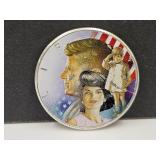 1964 Painted Silver Kennedy Half Dollar Coin