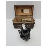 Canada Pilot Survival Compass W Wood Box