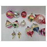 Vintage Christmas Ornaments Shiny Brite, Indents +