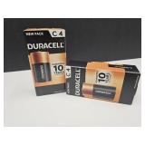2 NIB Duracell Batteries C4