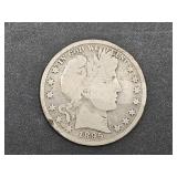 1895 Silver Barber Half Dollar Coin