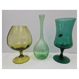 MCM 3 Vintage Vases Vimax Up to 11.5" H