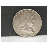 1961 Franklin Silver Half Dollar Coin
