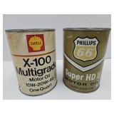 Sealed Phillips 66 & Sheel Motor Oil NO SHIPPING