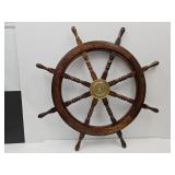 36" Wood Ship Steering Wheel