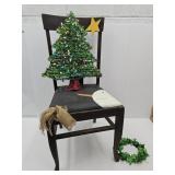 Snowman Chair & Christmas Decor