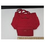 Red Vera Bradley Purse W Matching Wallet