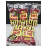 5 Pr Ringers Gloves Synthetic Leather Sz XXL
