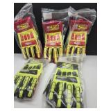 Ringers Gloves 3 Pr Syn. Leather, 2 Pr  Kevloc M
