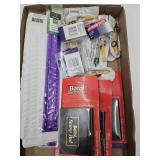 Lot Rulers, Compasses, Tacks, & Stamp Pads