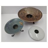 Muncie Pottery ? Flower Frogs 6"-10" W