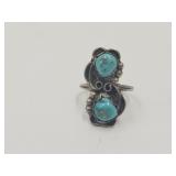 Navajo Turquoise Signed Sarah Curley SC 5