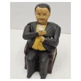 Cast Iron Book of Knowledge  Replica Bank 5 1/2"h