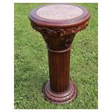 Nice Marble Look Plant Stand 16 x30
