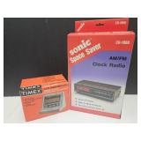 Sonic Radio & Timex Alarm Clock