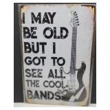 New Cool Bands Metal Sign 8" x 12"