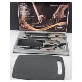 New 7 Piece Hard Handle Kitchen Knife Set