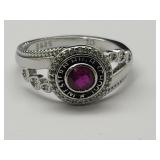 New 925 Silver Western High School Ring Sz 10