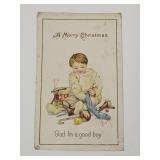 1918 Christmas Postcards Postmarked