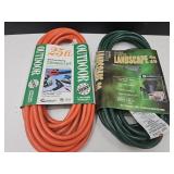 2 Lot Of 16 Gauge Extension Cords