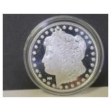 1 Oz. .999 Silver Morgan Round Bullion