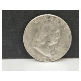 1962 Franklin Silver Half Dollar Coin