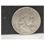 1962 Franklin Silver Half Dollar Coin
