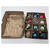 VTG ShinyBrite Christmas Ornaments w Bx NICE