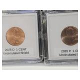 2 New 2025 Last Issue Penny Coins D & P