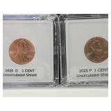 2 New 2025 Last Issue Penny Coins D & P