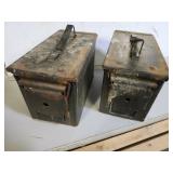 2 Metal 5x11x7"t Ammo Cans see pic