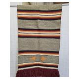30x66" Southwestern Woven Wool throw / Blanket
