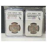 1976-2026 Centennial Half Dollar Coins