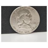 1952 Franklin Silver Half Dollar Coin